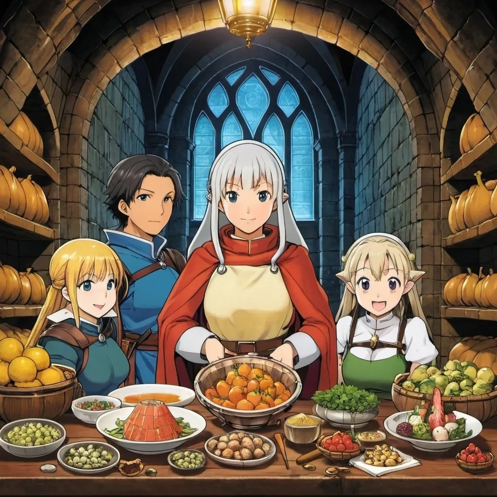 Prompt: Delicious in Dungeon