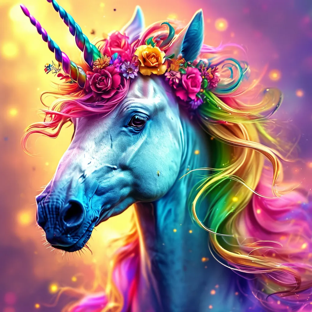 Prompt: Fantastic magical unicorn, vivid colors, extremely detailed