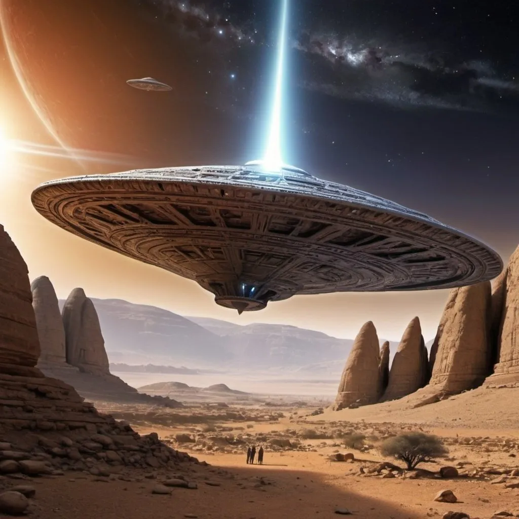 Prompt: Alien space ship discovered in 10000 bc