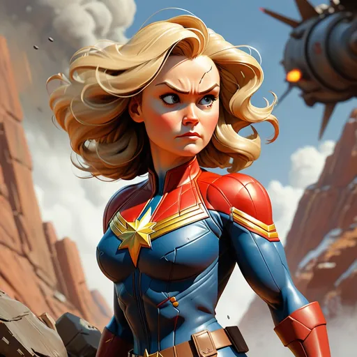 Prompt: (chemigram:1.4), Captain Marvel, strong wind, inspired by Chrono Trigger, (art by Norman Rockwell:1.05), (art by Frank Frazetta:1.1), (art by Mobeius:0.85), (art by Ismail Inceoglu:1.2), super nintendo style, extremely close shot , looking at viewer,technical sketch