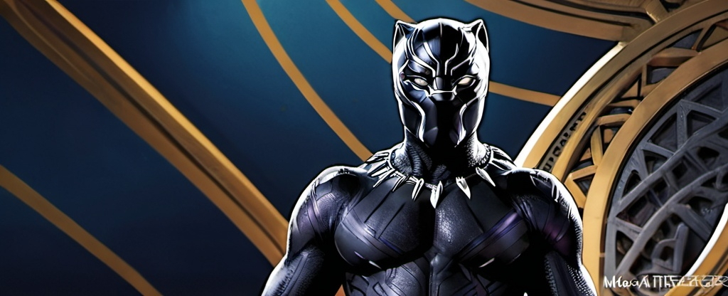 Prompt: make a black panther hd images just like in attachement
