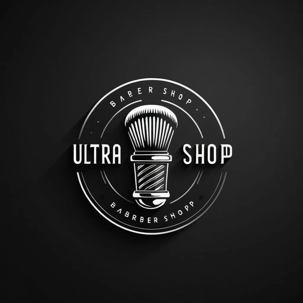 Prompt: (abstract style barber shop logo), **dark color scheme**, minimalist design, subdued tones, artistic interpretation, (Dody-themed elements), sharp contrasts, intricate line work, negative space, modern aesthetic, futuristic touches, stylish and edgy, (fine details emphasized), professional look, sleek design, various shades of black and deep gray, evocative and moody atmosphere, elegant finish, ultra-detailed, high quality, 4K.