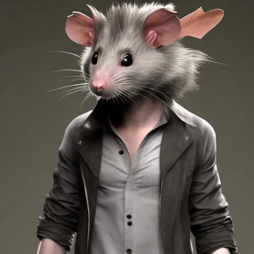 Prompt: Edward Cullen dressed up as a rat