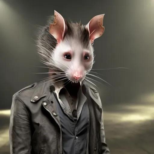Prompt: Edward Cullen dressed up as a rat