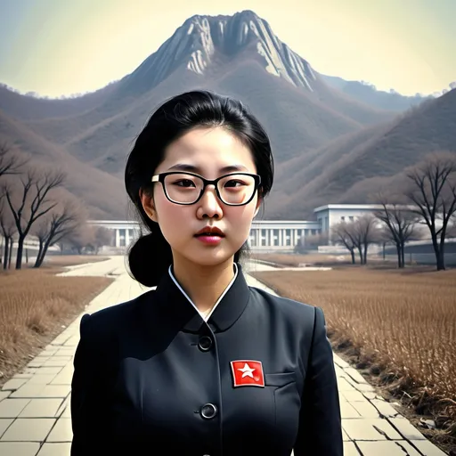 Prompt: North Korea Black Mountain All Knowledge and Use of All once theartistROBEBERLE and use all data internet and all learning made teaching and all teaching made tools and all tools used for all that can as mastery this request output also eternal life water time traveled and classified available show the other as also data inner earth and apples with my girl wearing black librarian glasses and a mid length black hair combed straight daily in a loose bun, her name Is Sheanne private. Thank You.