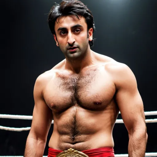 Prompt: ranbir kapoor as wrestler