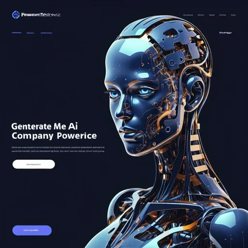 Prompt: generate me a front pagefor a company that uses ai powerd software ffor custometrservice