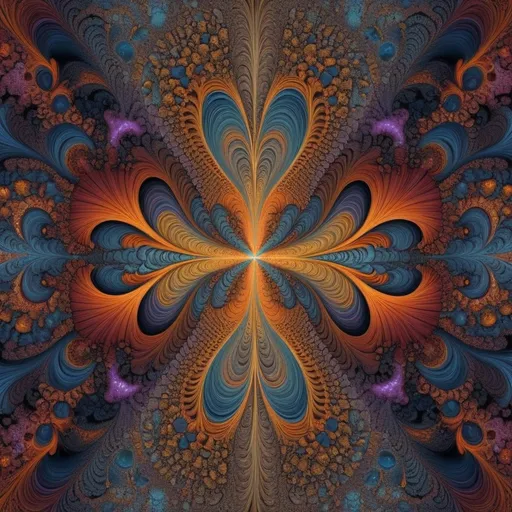 Prompt: colorful exploration of the intricate details of a fractal equation, mathematical patterns unfolding in infinite complexity, style of  Benoit B. Mandelbrot
