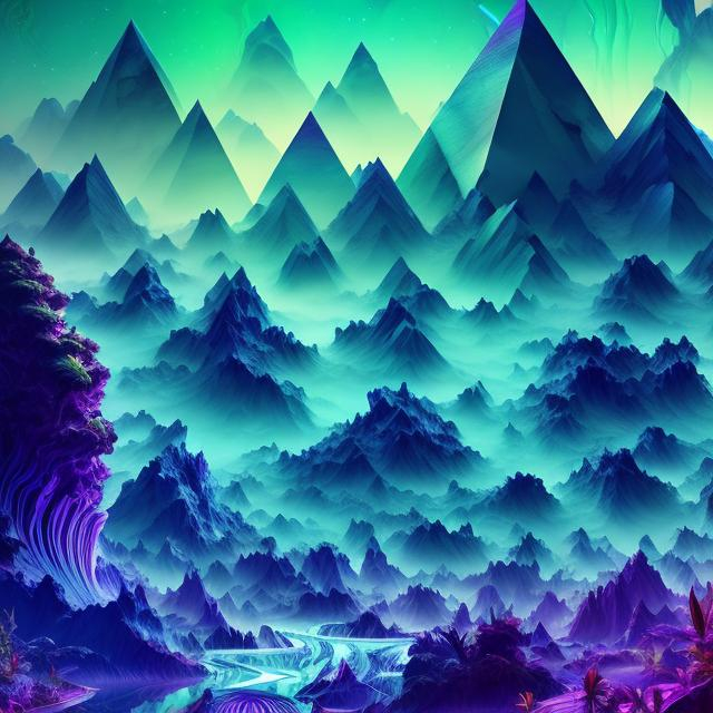 Prompt: AMYTHYST CRYSTALS  SCATTERED AROUND ETHEREUM STYLE ACIDWAVE UNIVERSE ILLUSTRATION ELEMENTS BY CGSOCIETY FREEPIC DALIMAX PERFECT QUALITY PHOTO HYPERDETAILED DIGITAL SUREALISM RAINFOREST GARDEN WAVES marijuana IN SATURN'S RINGS STYLE MOUNTAINFU nk  glacier 