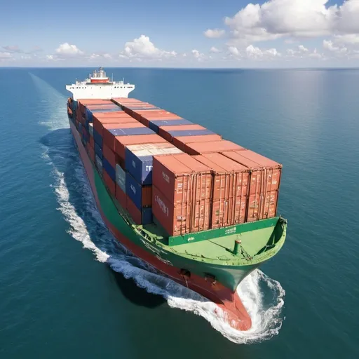 Prompt: Generate a image illustrating Raise of sea freight to Madagascar 