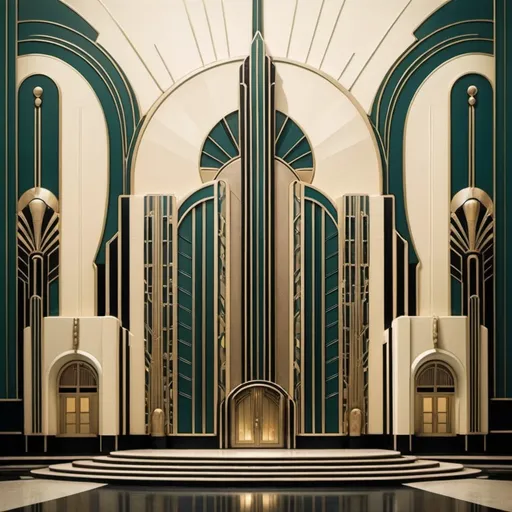 Prompt: Art deco without human

