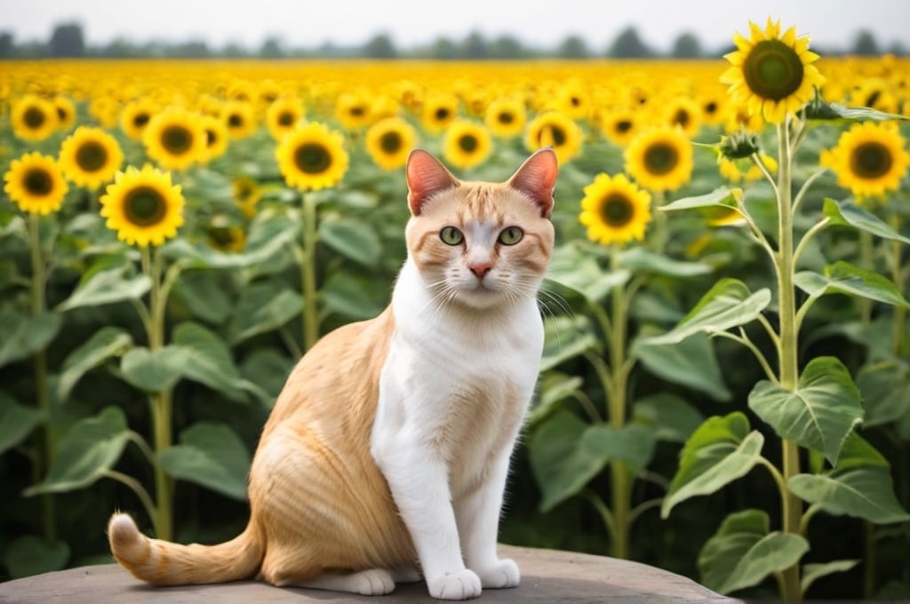 Prompt: china cat sunflower