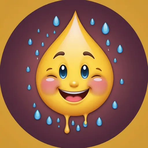 Prompt: "I want to design an emoji that is both smiling and crying."