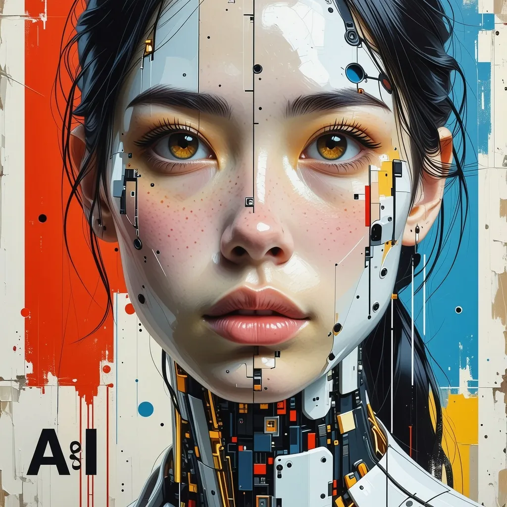 Prompt: Ai & I   
A campaign poster to encourage people to use ai in their life