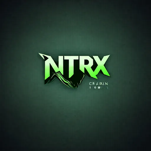 Prompt: logo containing the word NTRX in the center in bionic style tiger organic 