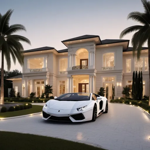 Prompt: living luxury life, good house ,good car, high income