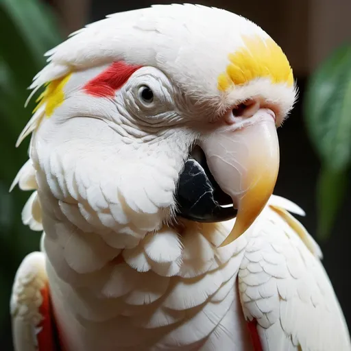 Prompt: 8k.parrot.albino.cute.beautiful.