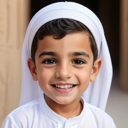 Prompt: 8k professional arab kid boy beauty smile cute happy face 