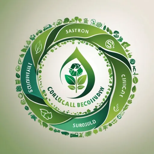 Prompt: create a logo with the focus on sustainability and circular economy

