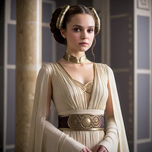 Prompt: A dress inspired by Padme Amidala