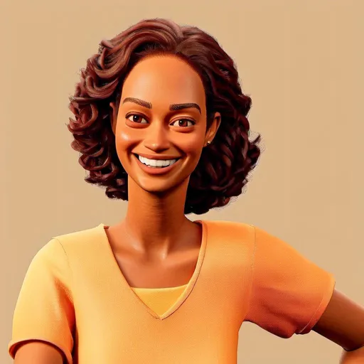 Prompt: <mymodel>portrait of a smiling woman, super resolution, high quality details