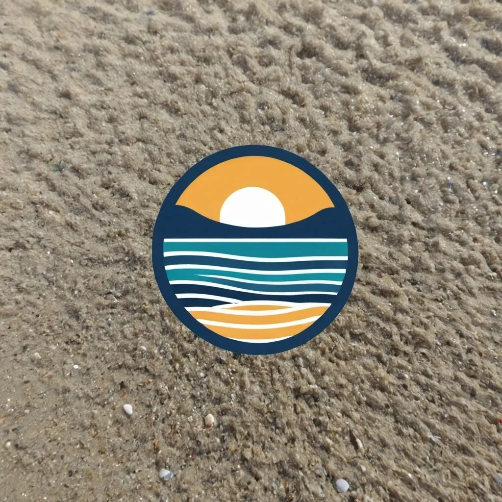 Prompt: beach restoration logo

