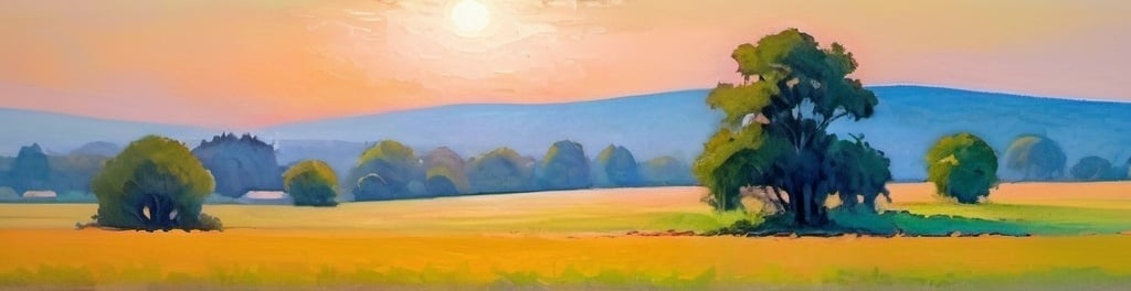 Prompt: serene impressionist landscape