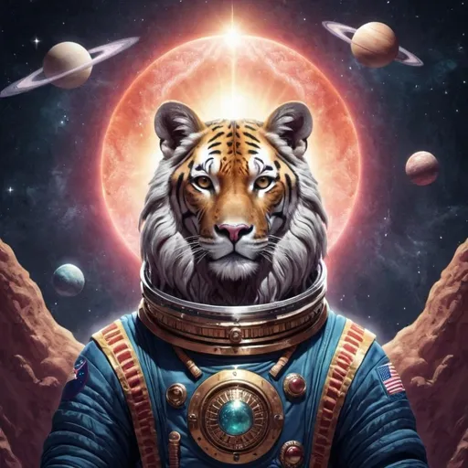 Prompt: Space animal god