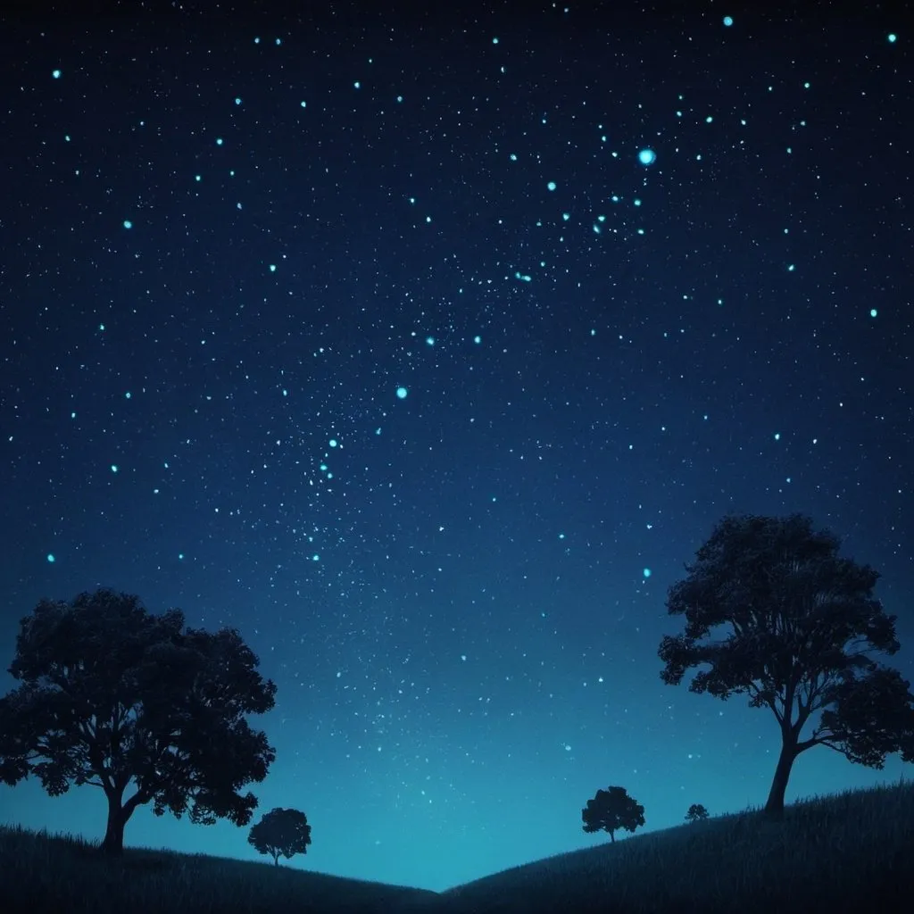 Prompt: starry night sky 1920x1080p