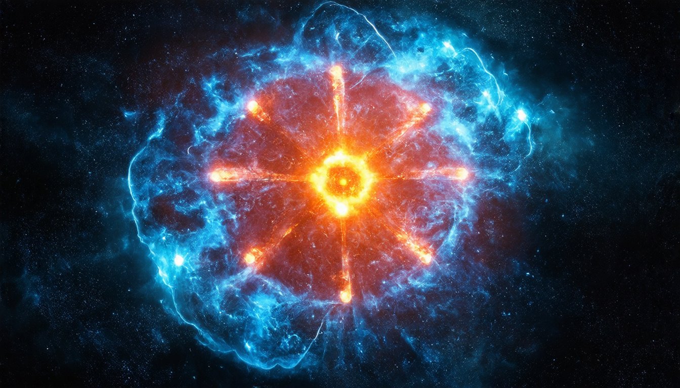 Prompt: reattore nucleare, uranio 235 , atomi, fissione nucleare a livello atomico, epico, leggermente fantascientifico, ultrarealistico