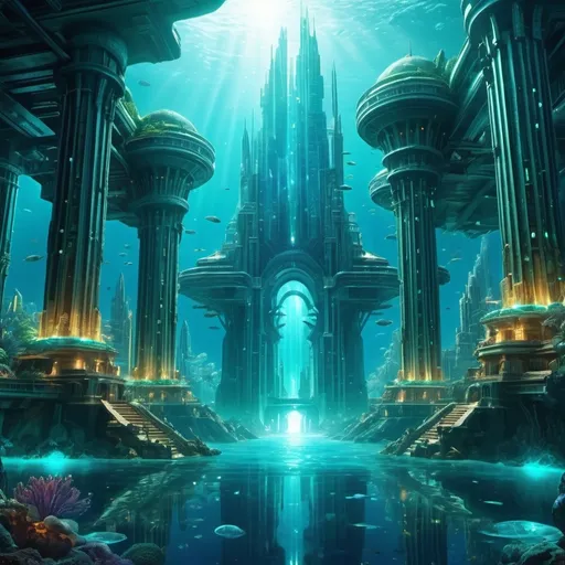 Prompt: advance technology of Atlantis