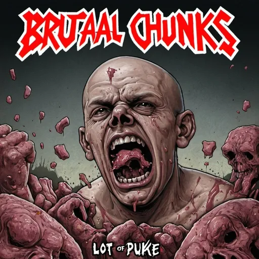 Prompt: Brutal Chunks - Lot Of Puke 