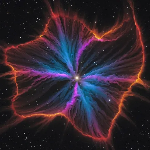 Prompt: A vibrant pulsar