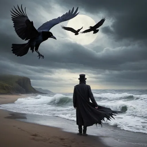 Prompt: The day returns, but nevermore
Returns the traveller to the shore,
    And the tide rises, the tide falls.