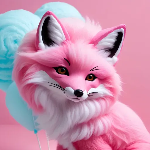 Prompt: Cotton candy fox

