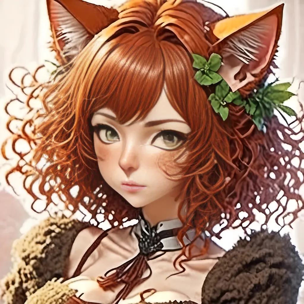 Prompt: <mymodel> Anime-style image of an older cat-eared woman),back facing camera (red hair), (detailed eyes), (alluring pose), looking back mouth open, (bright lighting), warm color scheme, (high resolution), (sensual), (detailed hair), fantasy elements, mesmerizing, captivating atmosphere, ultra-detailed, whimsical background, enchanting ambiance.