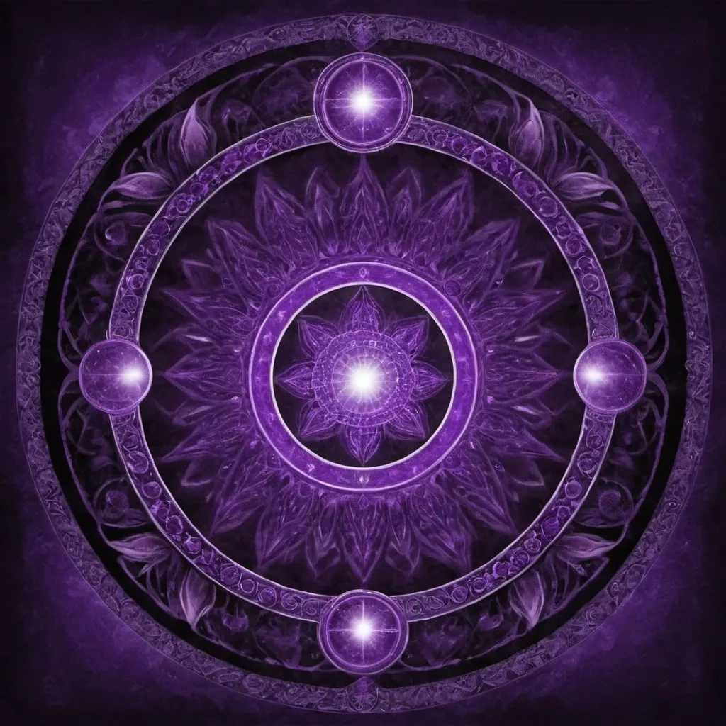Prompt: purple mystic's circle