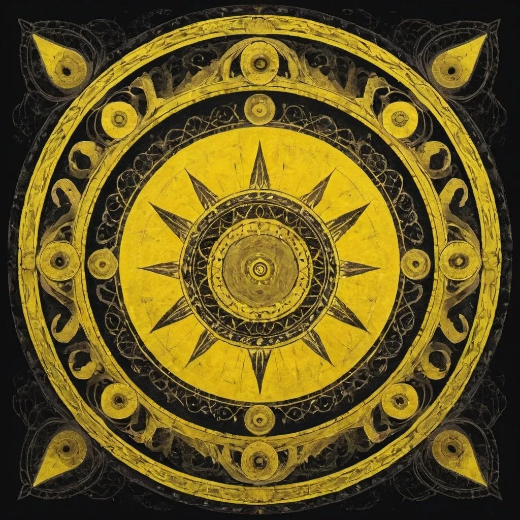 Prompt: yellow mystic's circle