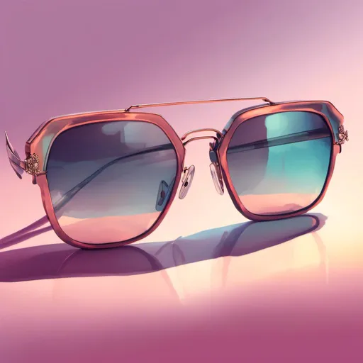 Prompt: <mymodel>Detailed digital painting of a stylish pair of sunglasses, realistic reflections on lenses, high-end materials, sleek and modern design, 4k ultra-detailed, realistic, modern, professional, glossy finish, cool tones, dramatic lighting, realistic reflections, fashionable, high quality, detailed digital painting