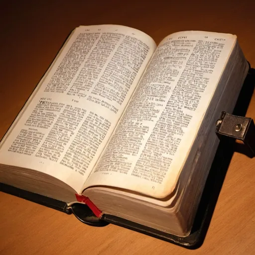 Prompt: open bible
