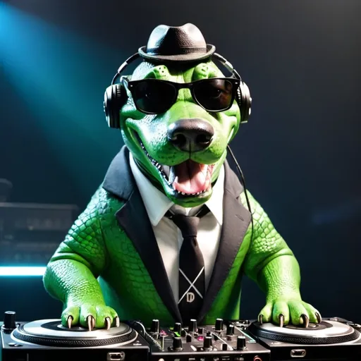 Prompt: DJ CROC DOG