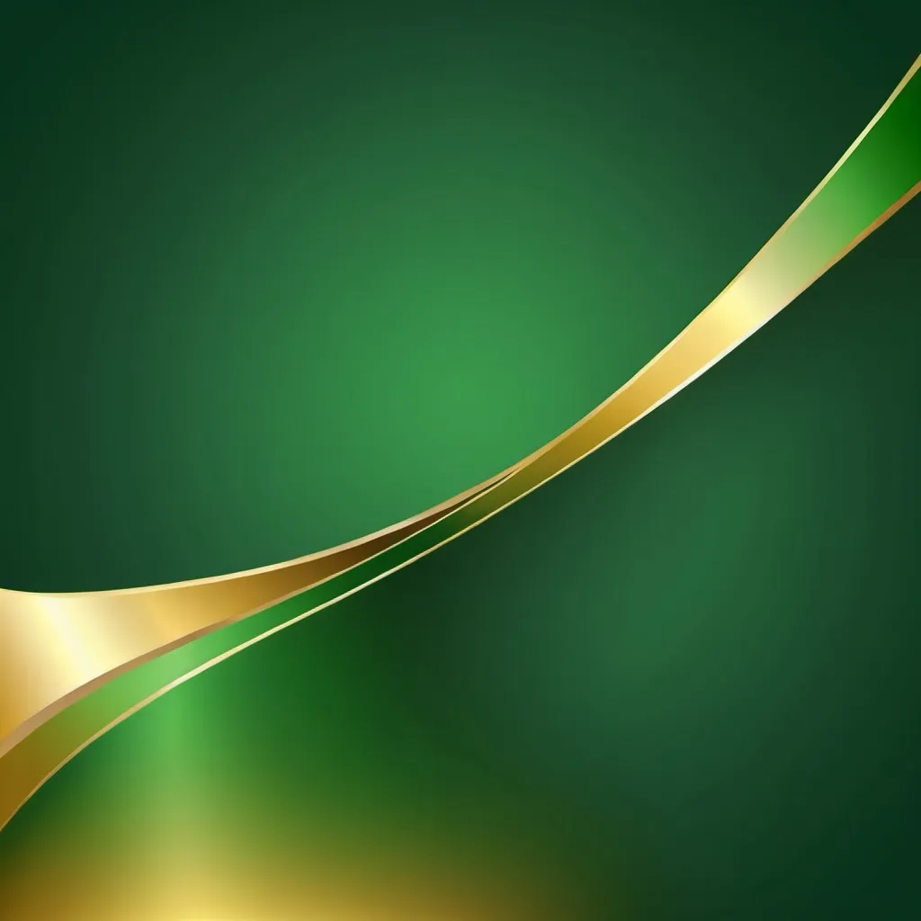 Prompt: Green to gold background 


