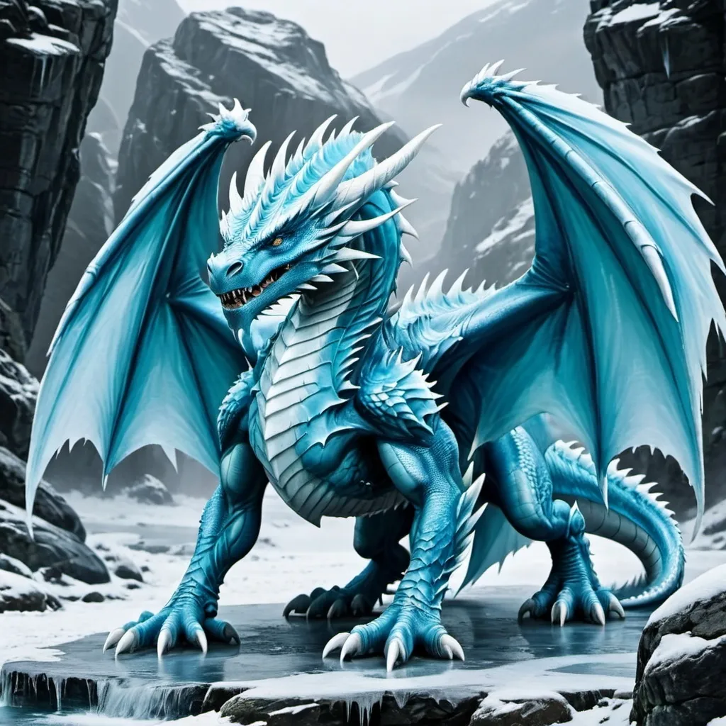 Prompt: Ice Dragon 