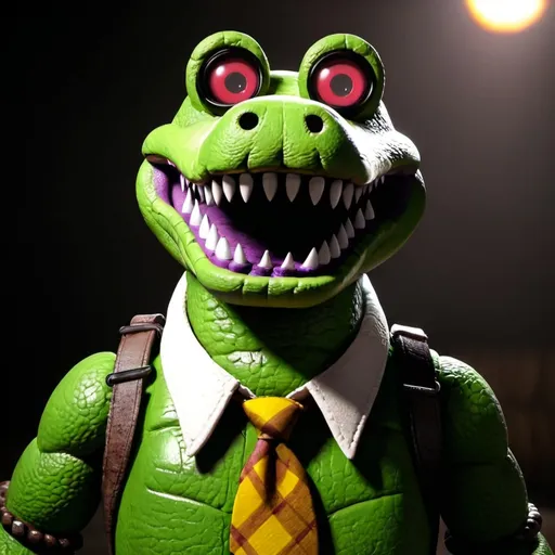 Prompt: Montgomery Gator from Fnaf 
