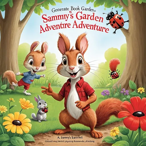 Prompt: Generate book cover art for Sammy’s Garden adventure at children’s story about Sammy the squirrel Benny the bunny and send me the squirrel beneath the bunny and the ladybug
Title: Sammy’s Garden Adventure
Benny the Bunny hopped along,
Teaching patience with a happy song.
He waited his turn, he didn’t rush,
And always remembered to say “Thank you” and “Hush.”

