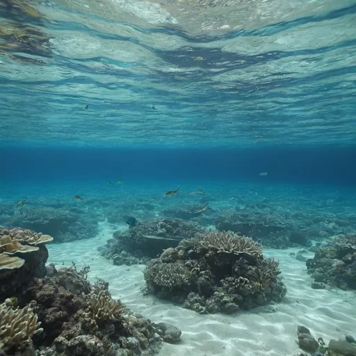 Prompt: clear water underwater scene