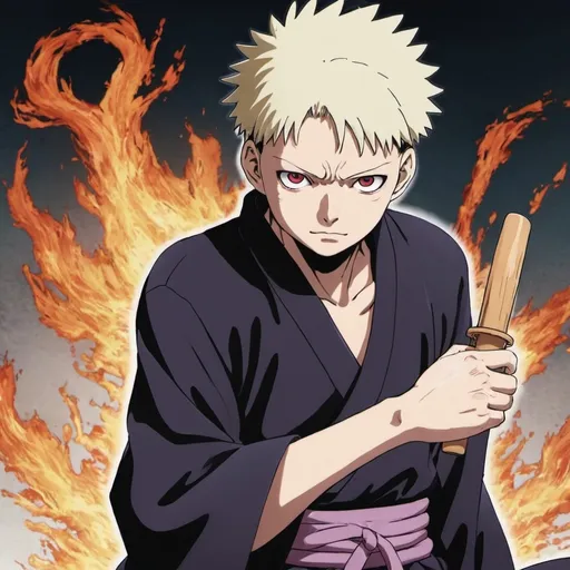 Prompt: Goyo aus jujutsu kaisen mit sukuna zusammen gemischt