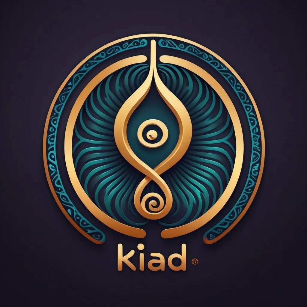 Prompt: A logo with snail in abstract spiral african motif, ankh sign
KIAD 
