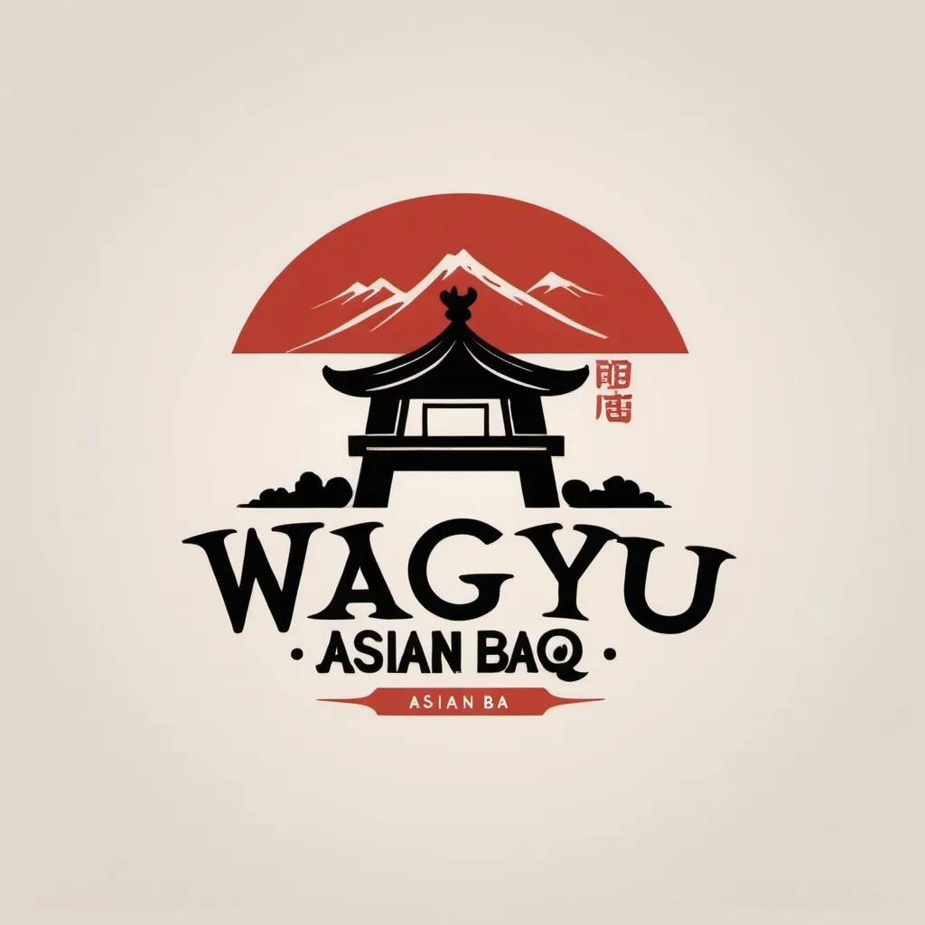 Prompt: create "Wagyu House Asian BBQ " Logo
Japanese style
type out one line