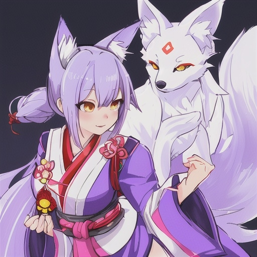 Prompt: Kiriko of overwatch 2 with het kitsune fox spirit